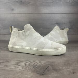 Rothy's The Chelsea Ankle Boots Women's Size 9 Sand Camo Slip On Mid Top Sneaker